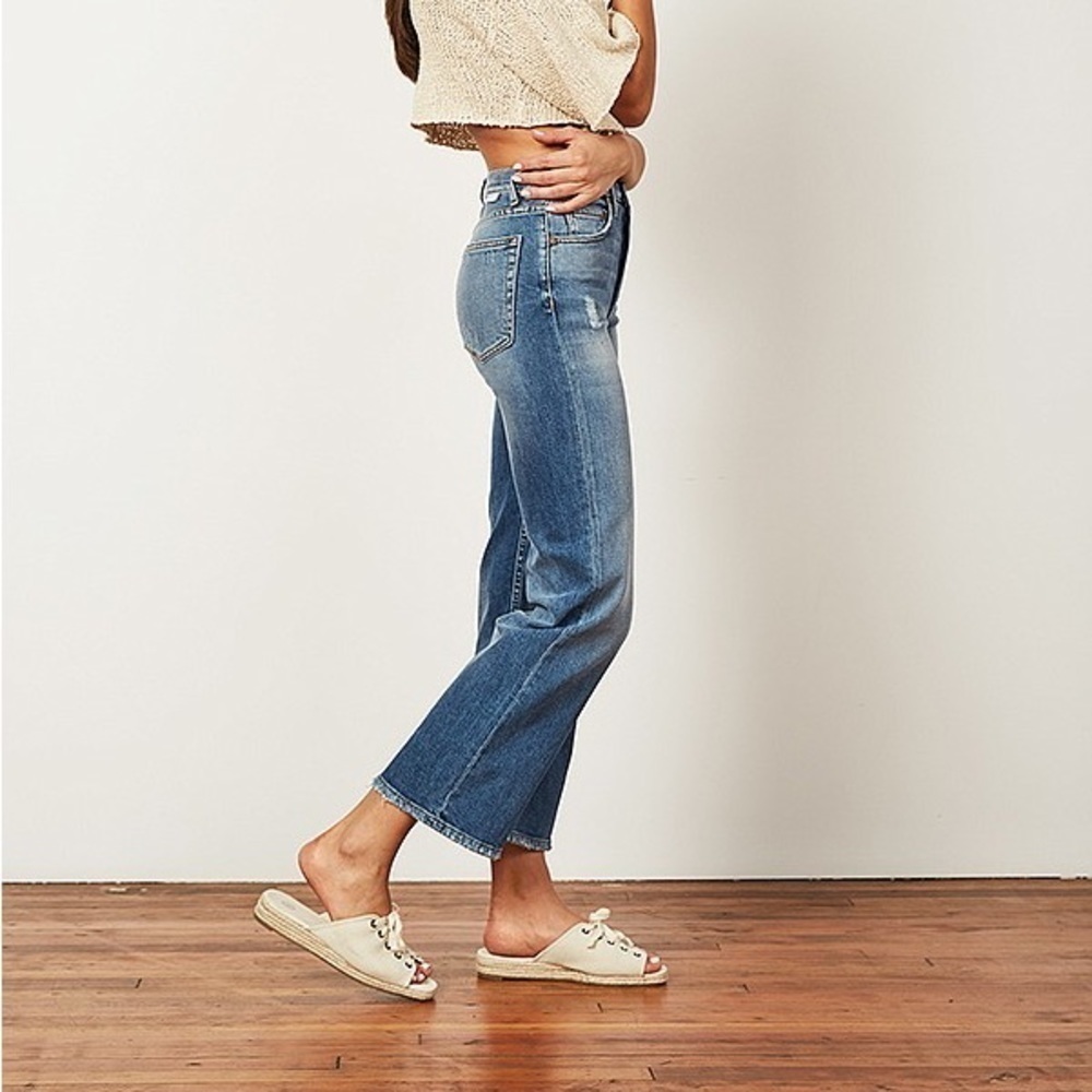 Boyish by HER Mikey High Waist Ankle Straight Jeans in Mercy Island Wash - Picture 2 of 13